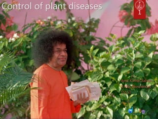 Control of plant diseases
Amit Kumar Sahoo
II MSc Biosciences
15151
1
 