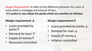 Marginal Requirement Control on credit creation | PPTX