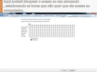 Como utilizar o Controlo Parental
