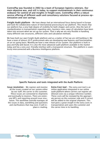 ControlPay - Advanced Freight Audit | PDF