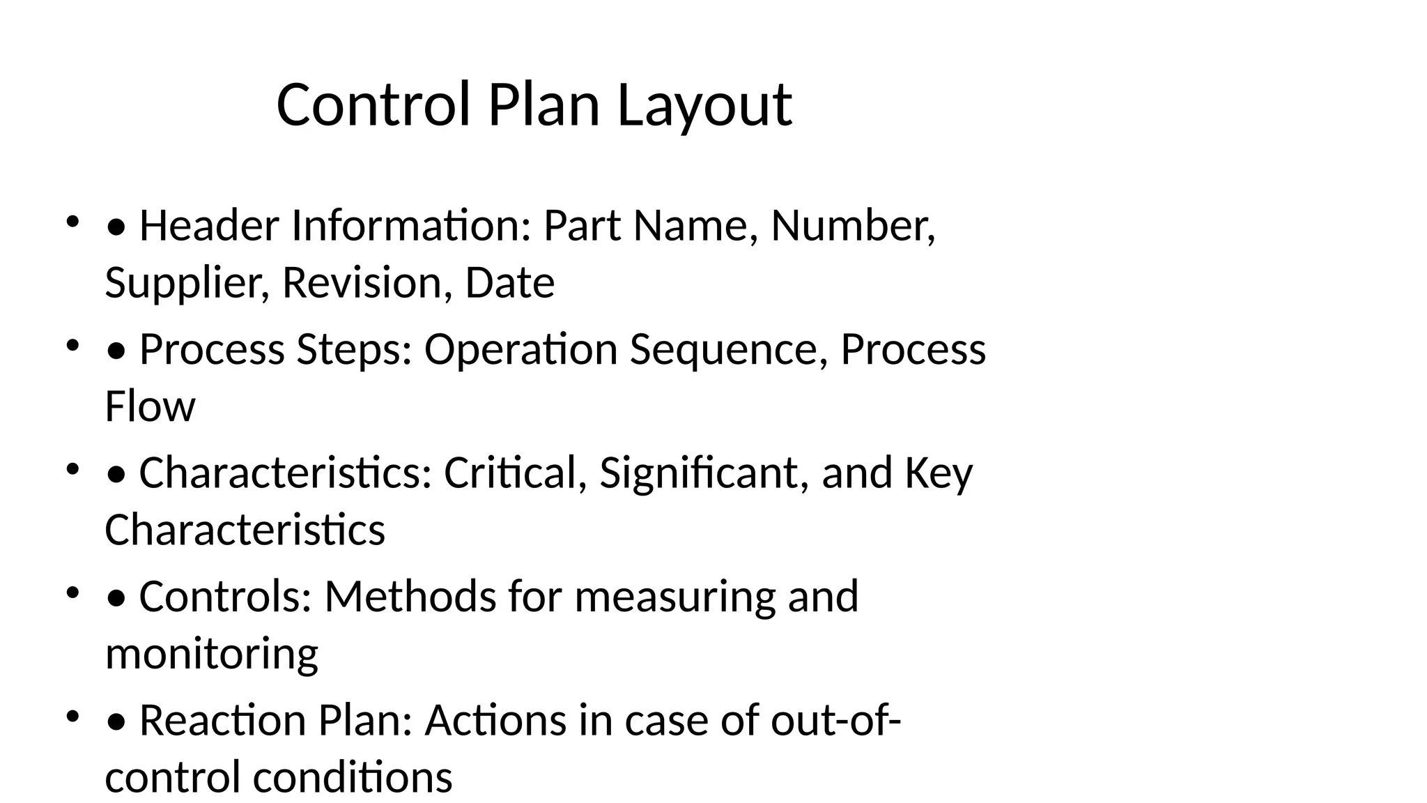 Advanced Product Quality Planning and Control Plan Documentation ...