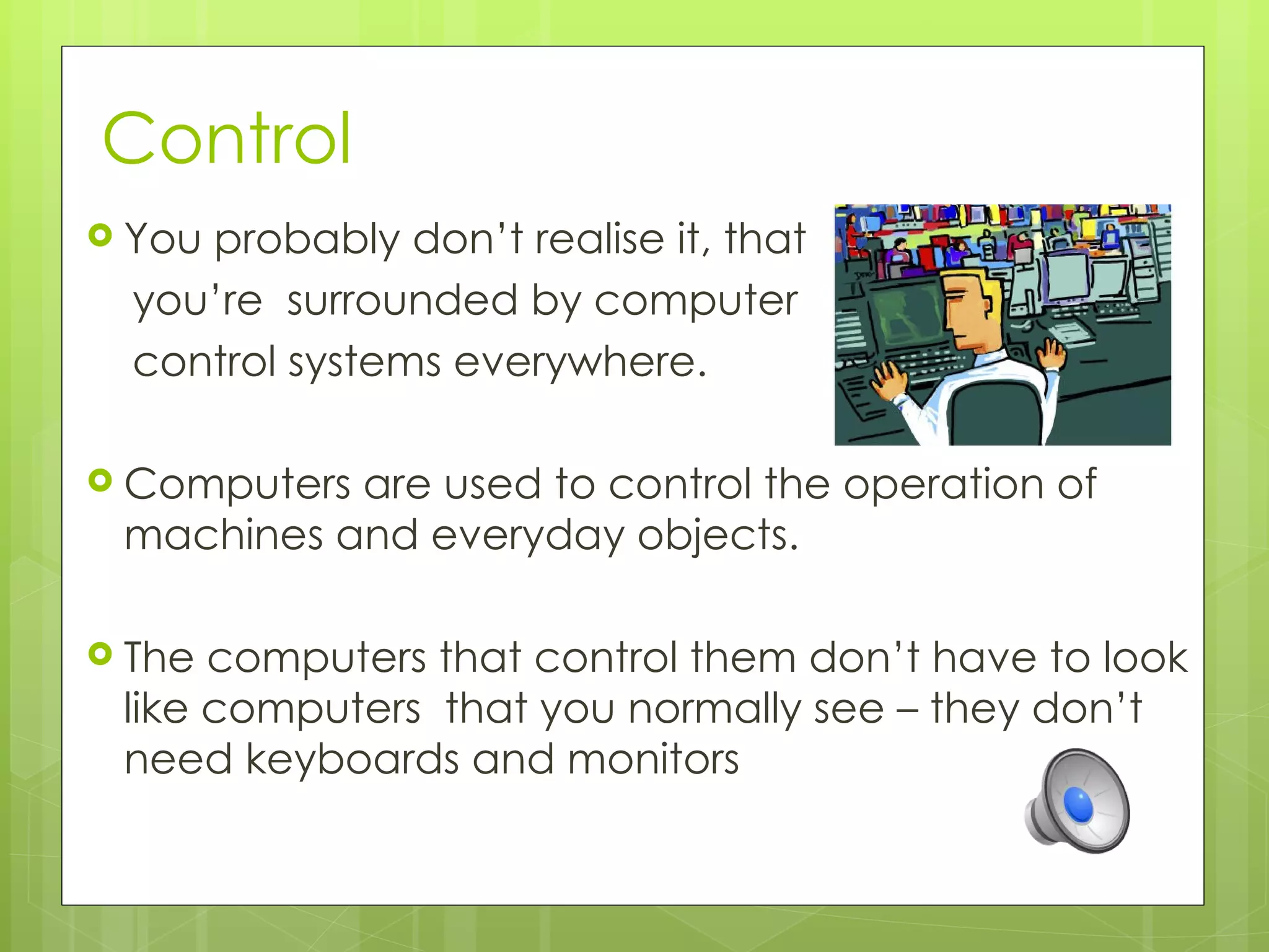 Computer Control | PPT | Free Download