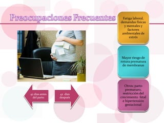 42 días antes
del parto
42 días
después
 