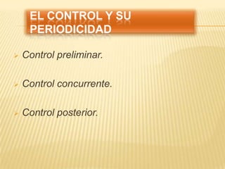 Control proceso administrativo | PPTX
