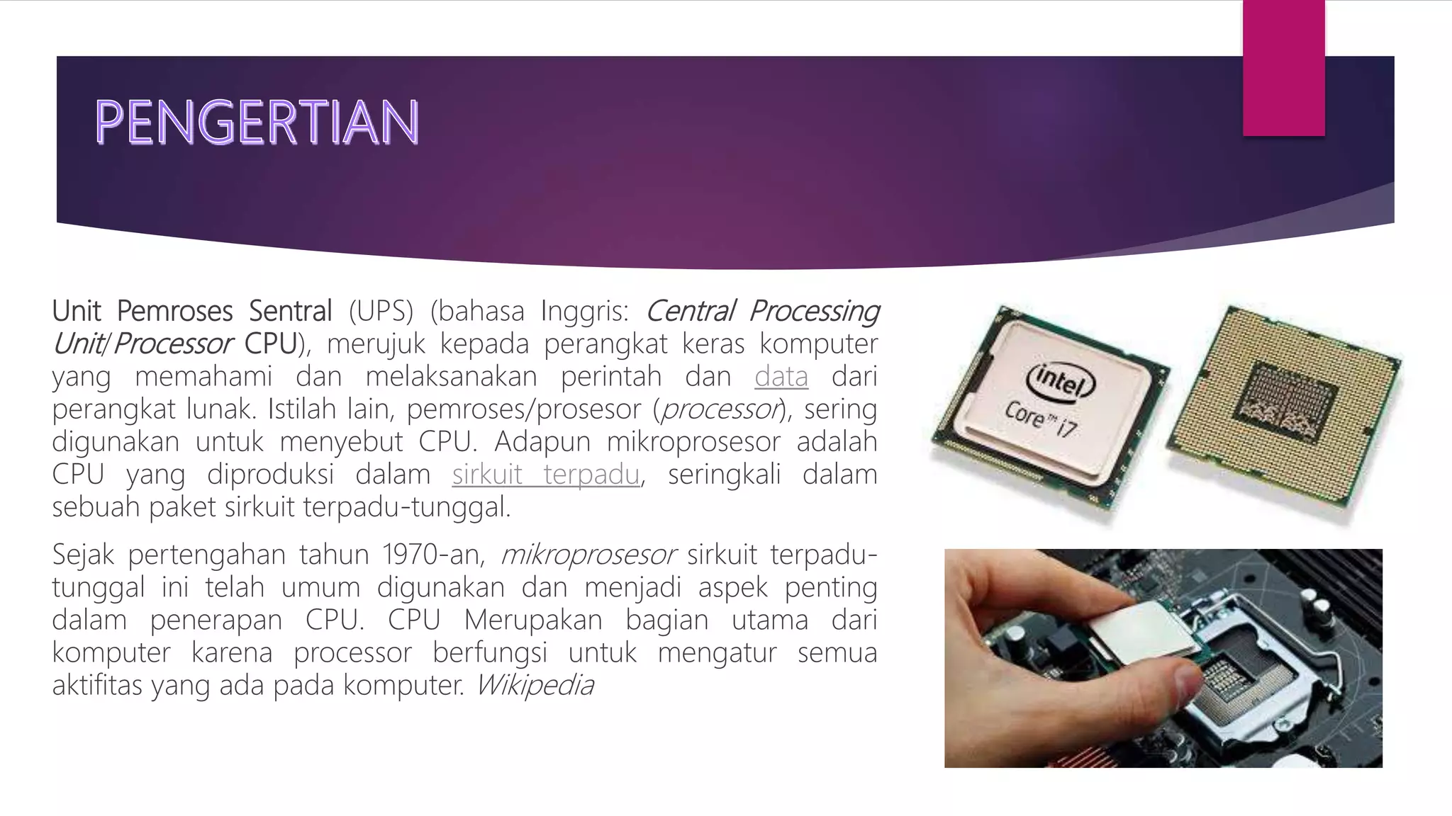 Control processing unit (cpu) | PPT
