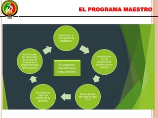 EL PROGRAMA MAESTRO
 
