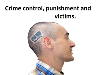 Crime control, punishment and
                 victims.
 