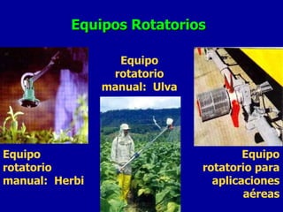 Equipos Rotatorios Equipo rotatorio manual:  Herbi Equipo rotatorio manual:  Ulva Equipo rotatorio para aplicaciones aéreas 