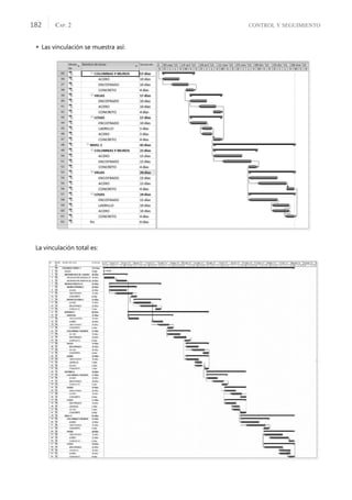 CONTROL Y SEGUIMIENTO
CAP. 2
182
 Las vinculación se muestra así:
La vinculación total es:
 