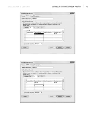 INGENIERÍA Y GESTIÓN CONTROL Y SEGUIMIENTO CON PROJECT 71
 