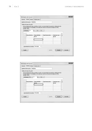CONTROL Y SEGUIMIENTO
CAP. 2
74
 