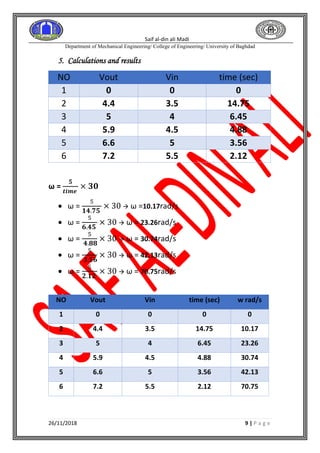 Control servo motors  