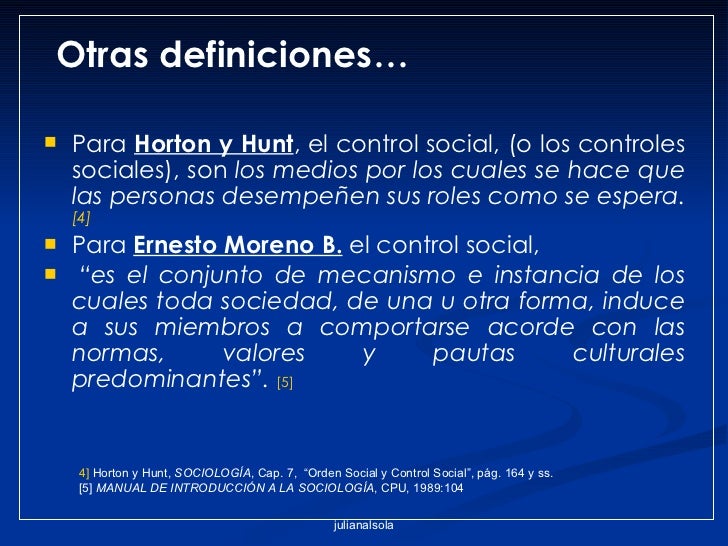 Control Social
