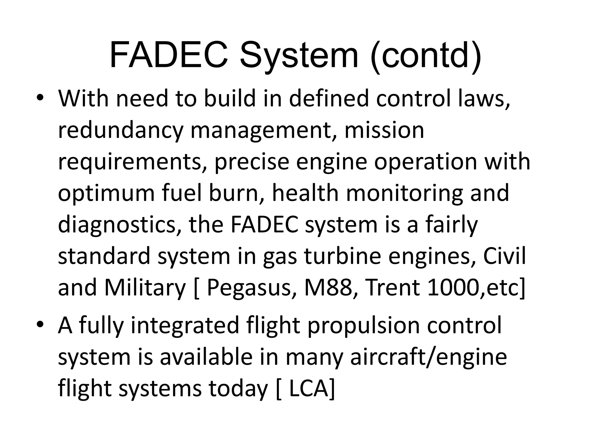 Fadec System.pdf Controls of Aero Gas Turbine Engines | PPTX