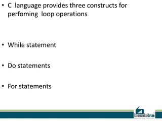 Control statement in c | PPTX