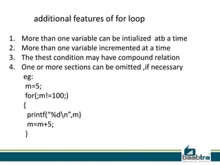 Control statement in c | PPTX