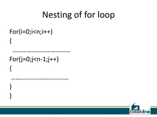 Control statement in c | PPTX