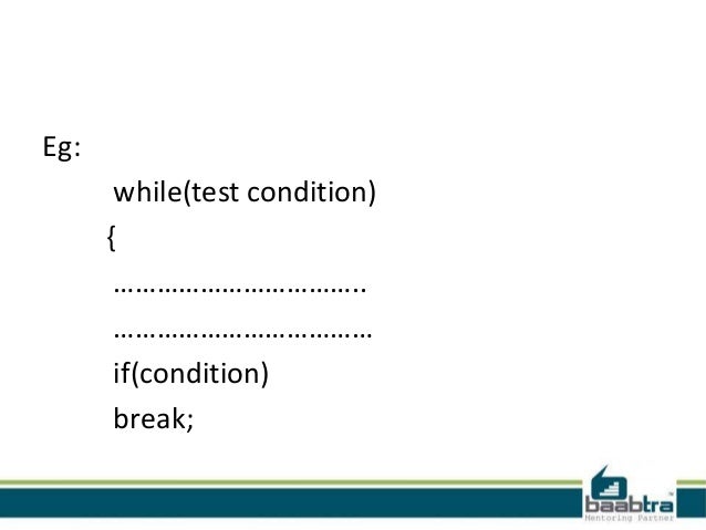 loop of out break how to while c statement in Control c loop of out break how to while c statement in Control c