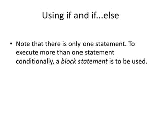 Control statements in Java | PPTX