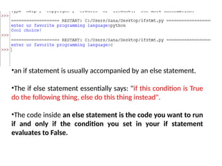 control statements IN PYTHON PROGRAMMING | PPTX