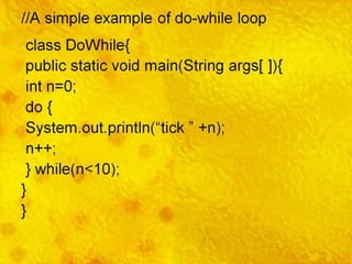Control statements in java | PPT