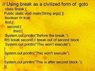 Control statements in java | PPT
