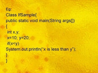 Control statements in java | PPT