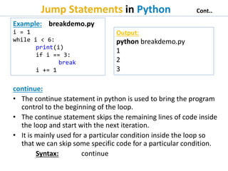 Control_Statements_in_Python.pptx | Programming Languages | Computing