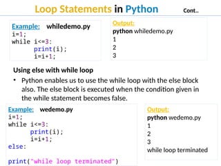 Control Statements in Python (Conditional, Loop, Jump) | PPTX