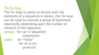 control statements in python.pptx | Programming Languages | Computing