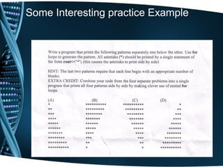 Some Interesting practice Example
 
