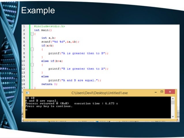 Controlstatment in c