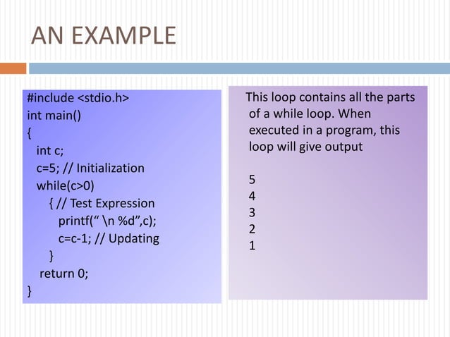 Control statments in c | PPT | Programming Languages | Computing