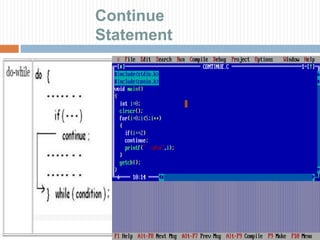 Continue
Statement
 
