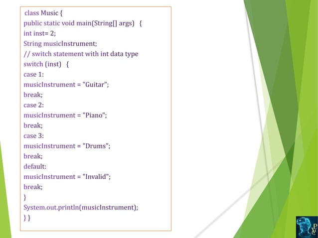 Control statements in java | PPTX | Programming Languages | Computing