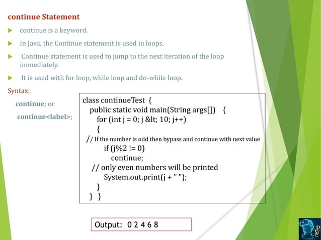 Control statements in java | PPTX | Programming Languages | Computing