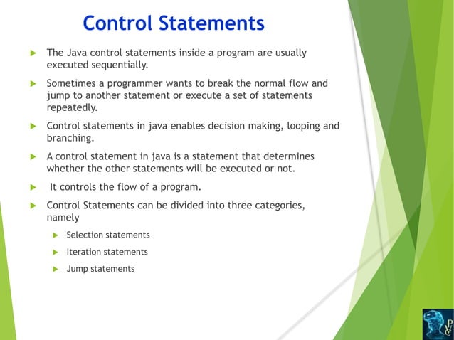 Control statements in java | PPTX | Programming Languages | Computing