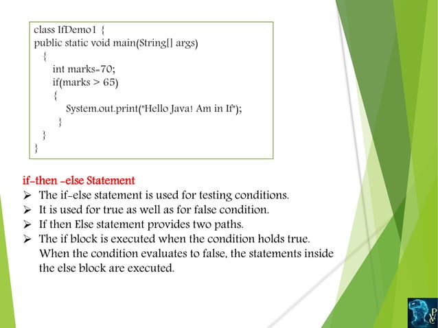 Control statements in java | PPTX | Programming Languages | Computing