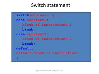 Control structure C++ | PPT