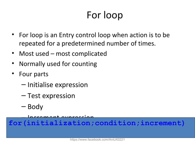 Control structure C++
