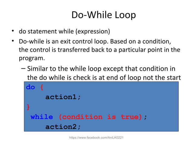 Control structure C++
