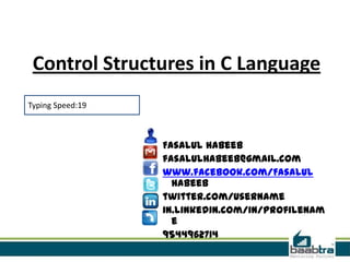 Control structure in c | PPT