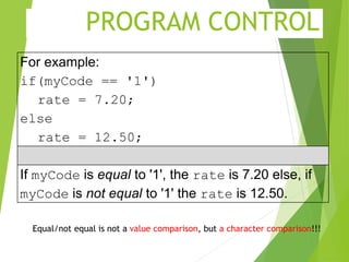 Control Structure in C-programming with examples | PPTX