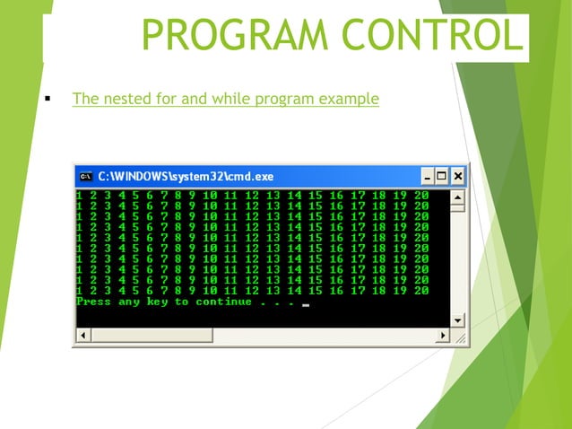Control Structure in C-programming with examples | PPT