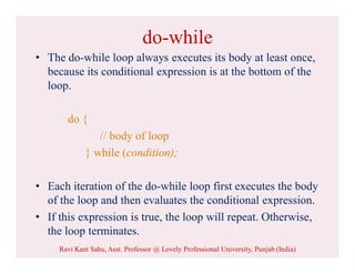 Control structures in Java | PDF