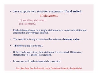 Control structures in Java | PDF