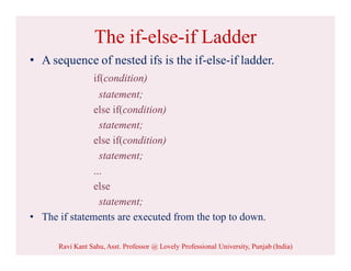 Control structures in Java | PDF