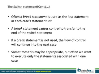 Control structures in C | PPTX
