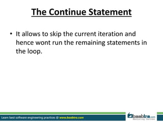 Control structures in C | PPTX
