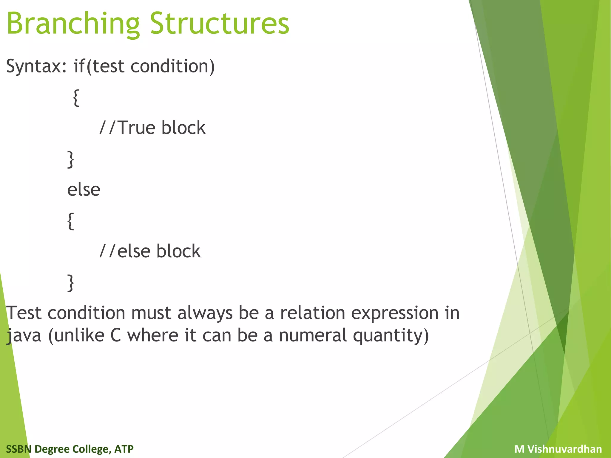 Control structures | PPT